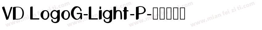 VD LogoG-Light-P字体转换